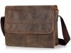 Skórzana torba męska na ramię Solome Blackrock brązowa vintage skos